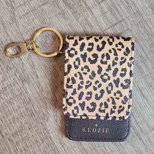 Kedzie Leopard Print Keychain Wallet